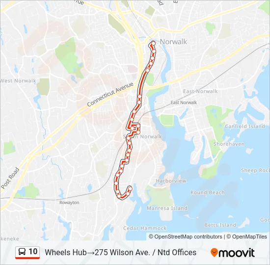 10 Bus Line Map