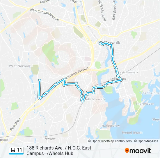 11 Bus Line Map