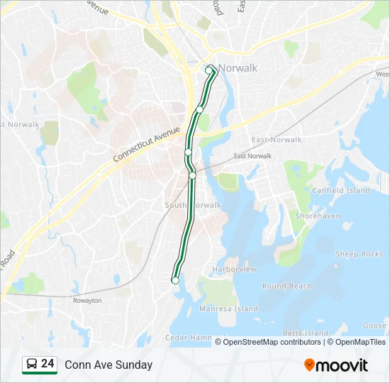 24 Bus Line Map