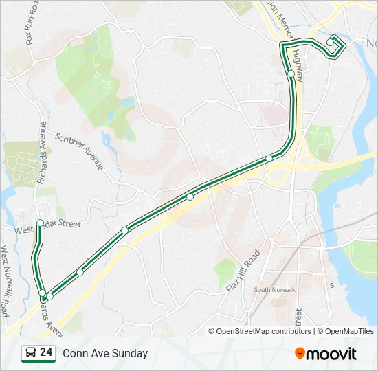 24 Bus Line Map