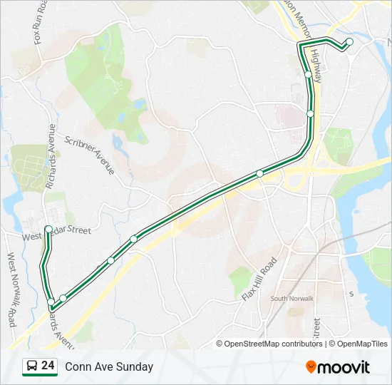 24 Bus Line Map