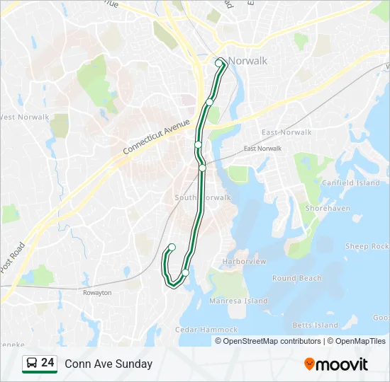 24 Bus Line Map