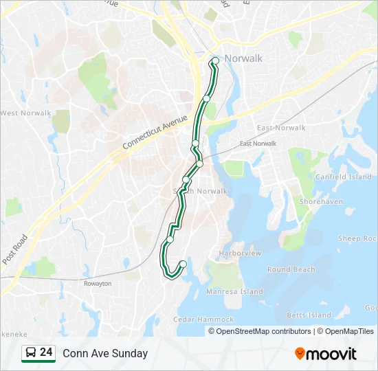 24 Bus Line Map