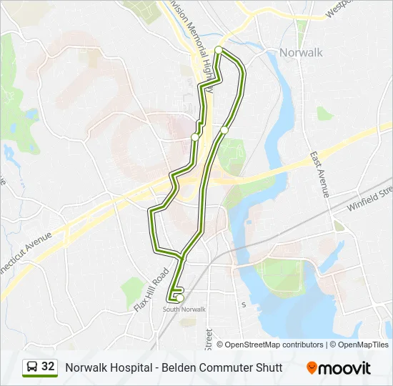 32 Bus Line Map