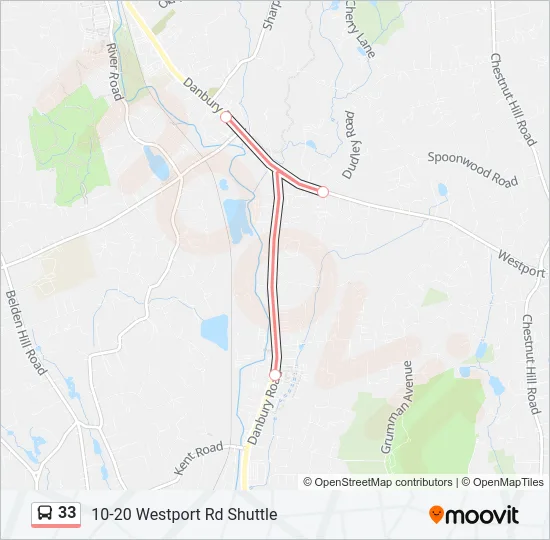 33 Bus Line Map