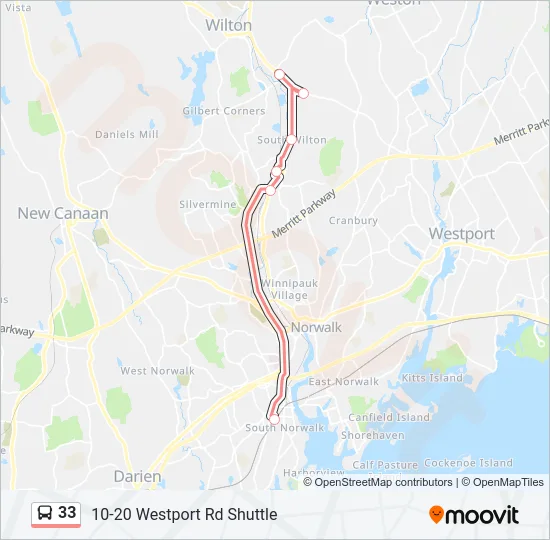 33 Bus Line Map