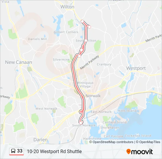 33 Bus Line Map