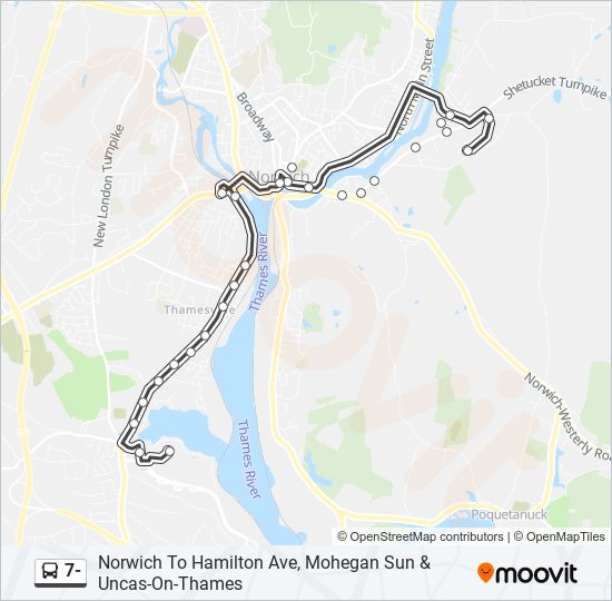 Mapa de 7- de autobús