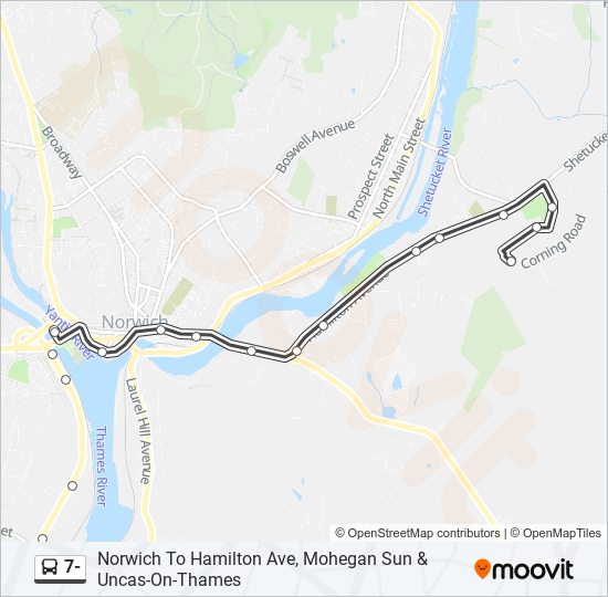 Mapa de 7- de autobús