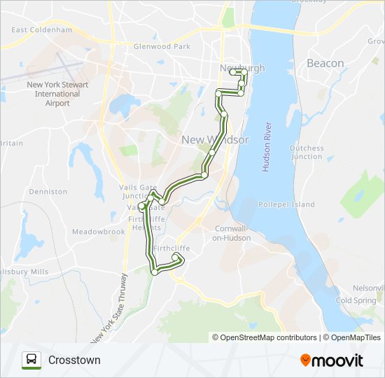 CROSSTOWN bus Line Map