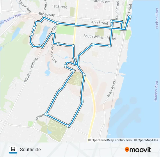 SOUTHSIDE Bus Line Map