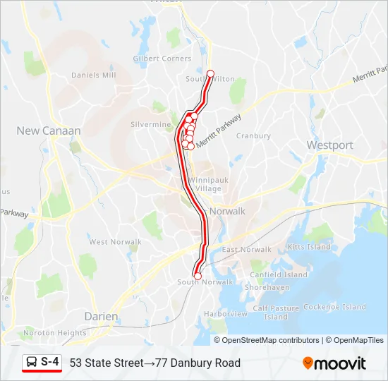 S-4 Bus Line Map