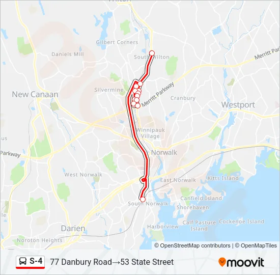 S-4 Bus Line Map