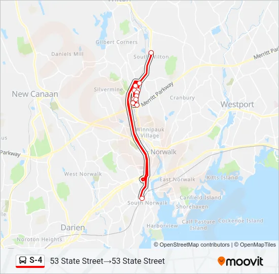 S-4 Bus Line Map