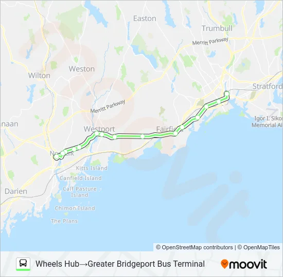 MERRITT 7 Bus Line Map