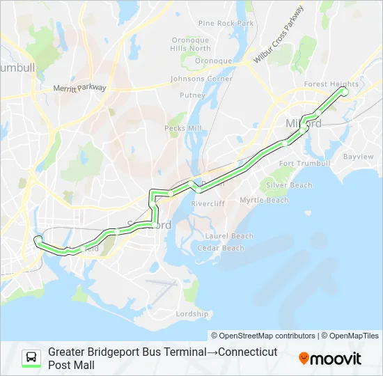 MERRITT 7 Bus Line Map