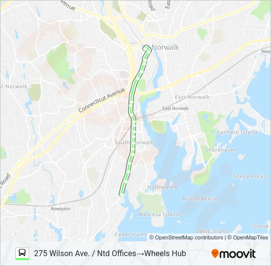 MERRITT 7 Bus Line Map