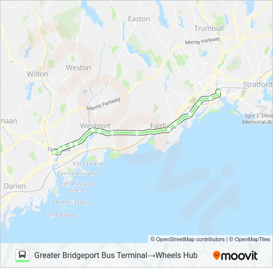 MERRITT 7 Bus Line Map