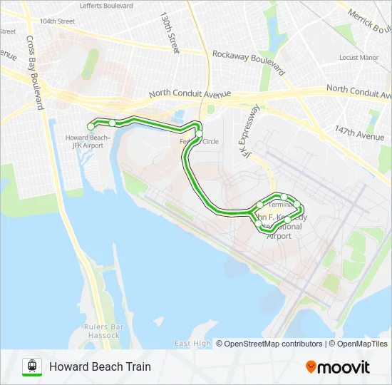 AIRTRAIN Light Rail Line Map