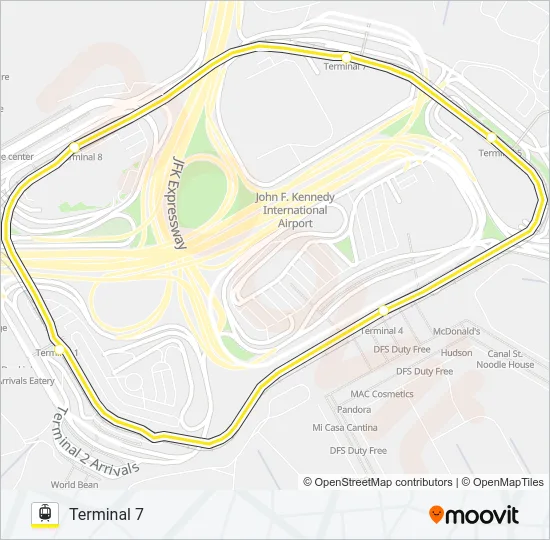 AIRTRAIN Light Rail Line Map