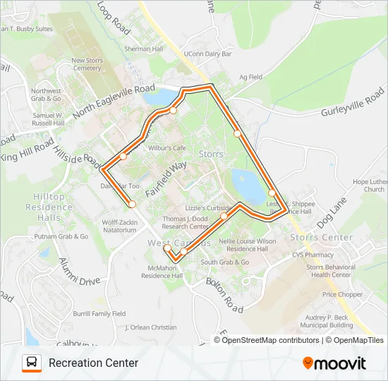 ORANGE Bus Line Map