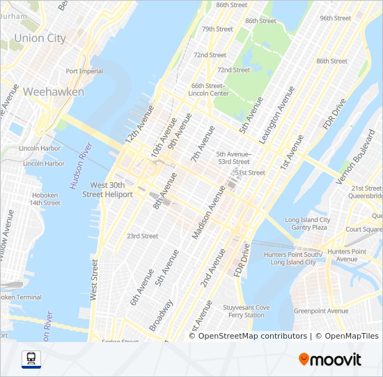 HARLEM train Line Map