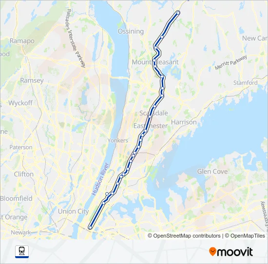 HARLEM Train Line Map