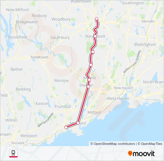 WATERBURY Train Line Map
