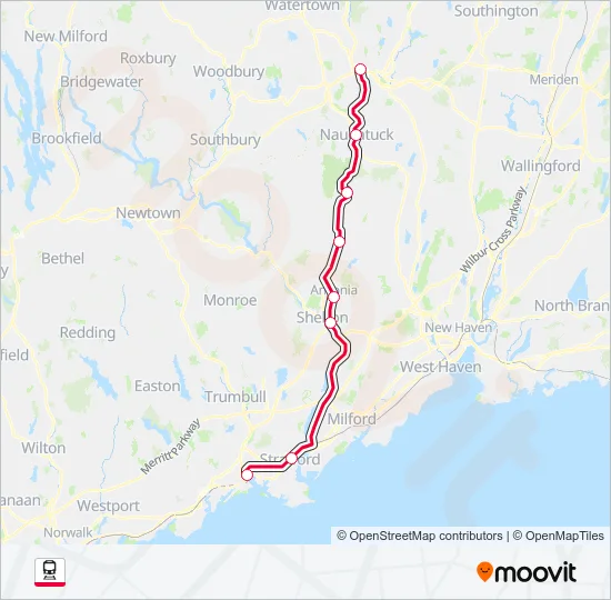 WATERBURY Train Line Map