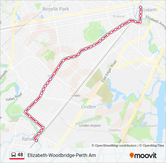 48 Bus Line Map