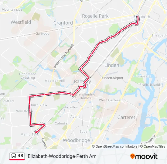 48 Bus Line Map