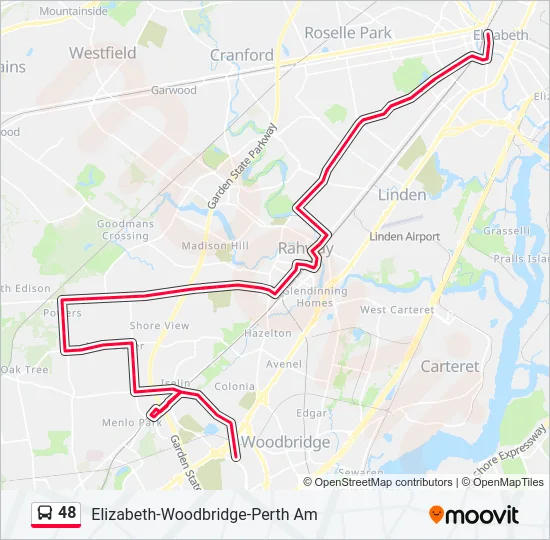 48 Bus Line Map