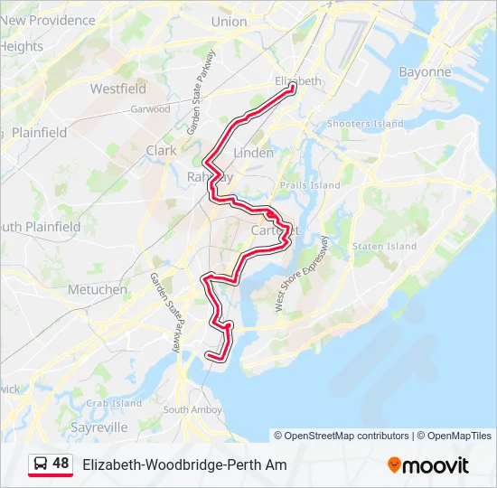 48 Bus Line Map