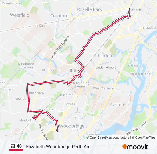 48 Bus Line Map