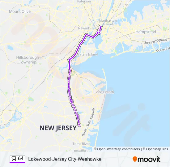64 Bus Line Map