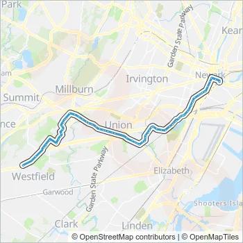 66 Route: Schedules, Stops & Maps - 66m Mountainside Morris