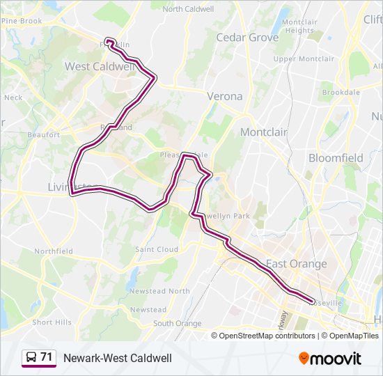 71 Route Schedules Stops Maps East Orange Updated