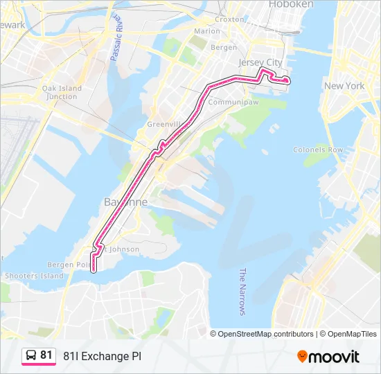 81 Bus Line Map