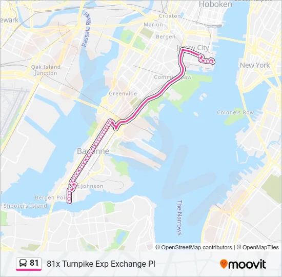 81 Bus Line Map