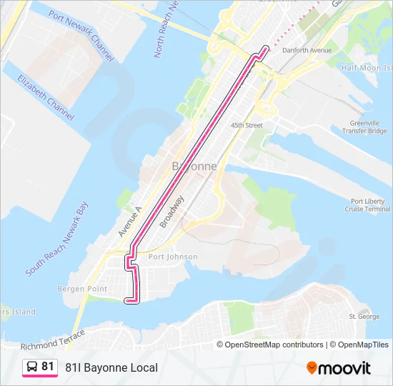 81 Bus Line Map