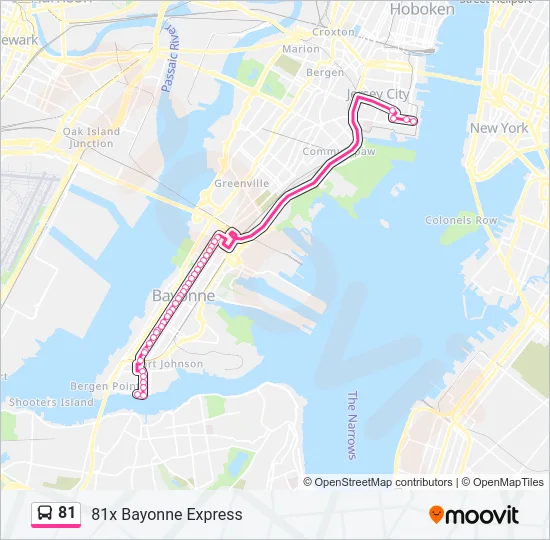 81 Bus Line Map
