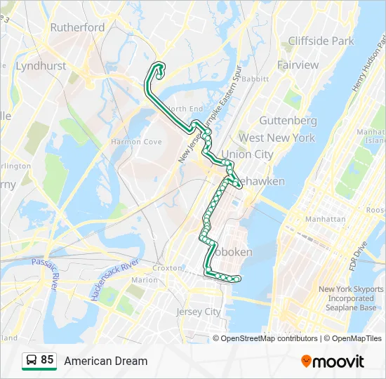 85 Route: Schedules, Stops & Maps - American Dream (Updated)