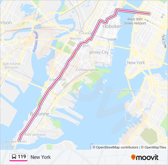 119 Route Schedules Stops Maps New York Updated 