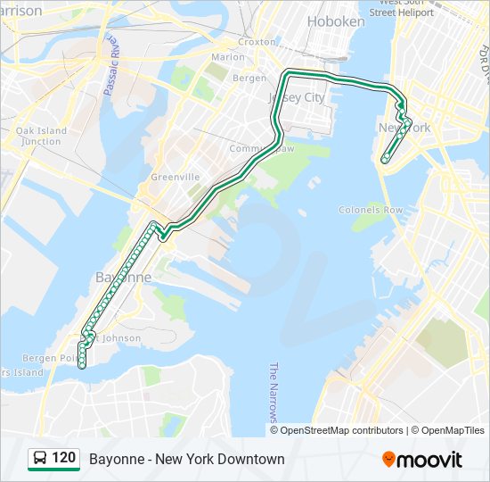 120 bus Line Map