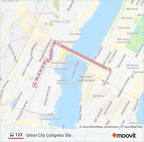 123 Bus Line Map