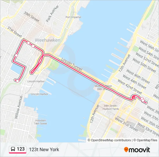 123 Bus Line Map