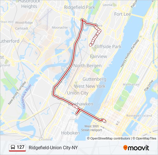 127 Route: Schedules, Stops & Maps - 127x New York Express (Updated)