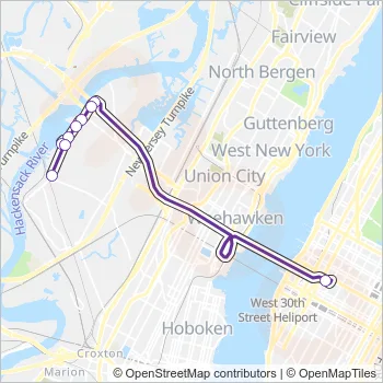 129 Route: Schedules, Stops & Maps - 129x Secaucus Harmon Cove