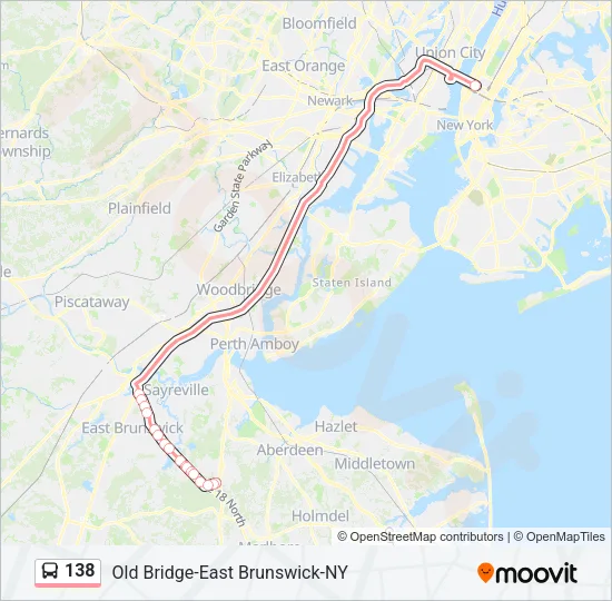 138 Bus Line Map