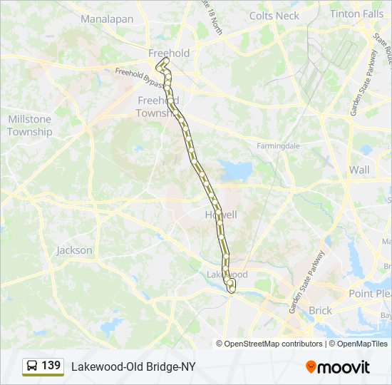 139 Route Schedules, Stops & Maps Lakewood (Updated)